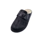 Pantofole per alluce valgo donna Loren M3253 nero vista frontale