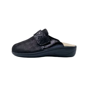 Pantofole per alluce valgo donna Loren M3253 nero vista laterale