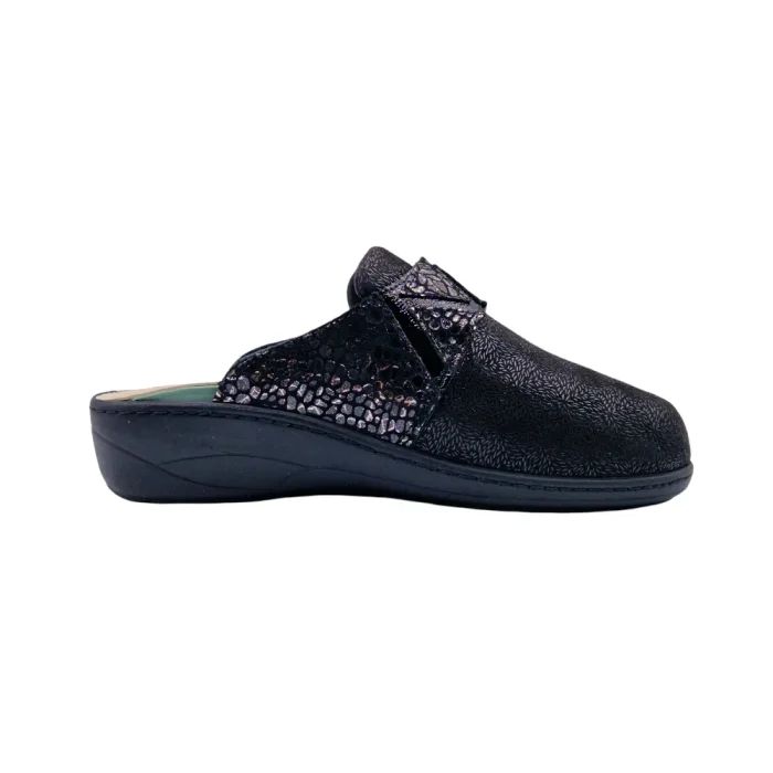 Pantofole per alluce valgo donna Loren M3253 nero vista mediale Pantofole per alluce valgo donna Loren M3253 nero vista mediale