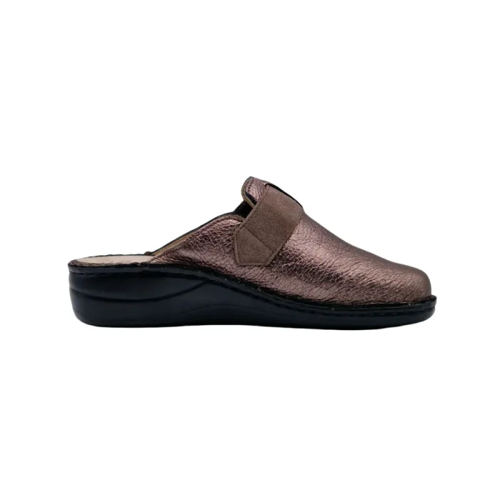 Pantofole plantare estraibile donna Loren M3247 peltro vista mediale Pantofole plantare estraibile donna Loren M3247 peltro vista mediale