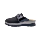 Sabot donna con plantare estraibile per alluce valgo Loren M3250 nero vista laterale