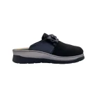Sabot donna con plantare estraibile per alluce valgo Loren M3250 nero vista mediale