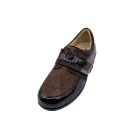 Scarpe eleganti per dita a martello donna Ecosanit 113680 testa di moro vista frontale