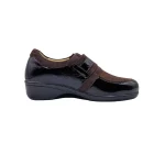 Scarpe eleganti per dita a martello donna Ecosanit 113680 testa di moro vista mediale