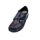 Scarpe ortopediche per alluce valgo donna Loren M3260 nero vista frontale