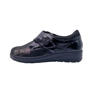 Scarpe ortopediche per alluce valgo donna Loren M3260 nero vista laterale