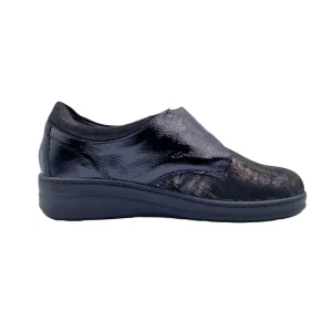 Scarpe ortopediche per alluce valgo donna Loren M3260 nero vista mediale Scarpe ortopediche per alluce valgo donna Loren M3260 nero vista mediale