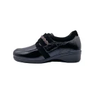 Scarpe ortopediche per dita a martello donna Ecosanit 113649 incas nero vista laterale