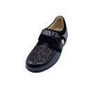 Scarpe ortopediche per dita a martello donna Ecosanit 113649 loy nero vista frontale
