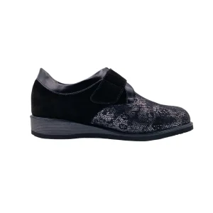 Scarpe per alluce valgo e dita a martello donna Loren O5873 asfalto vista mediale Scarpe per alluce valgo e dita a martello donna Loren O5873 asfalto vista mediale