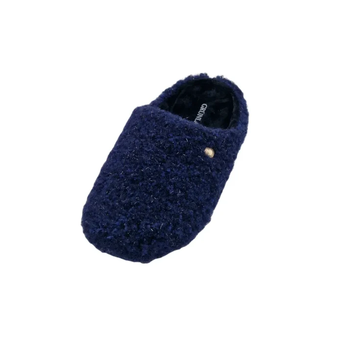 Pantofole calde donna Grunland CI3417 blu vista frontale Pantofole calde donna Grunland CI3417 blu vista frontale