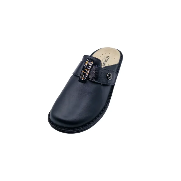 Pantofole plantare estraibile donna Ecosanit 113T029 nero vista frontale