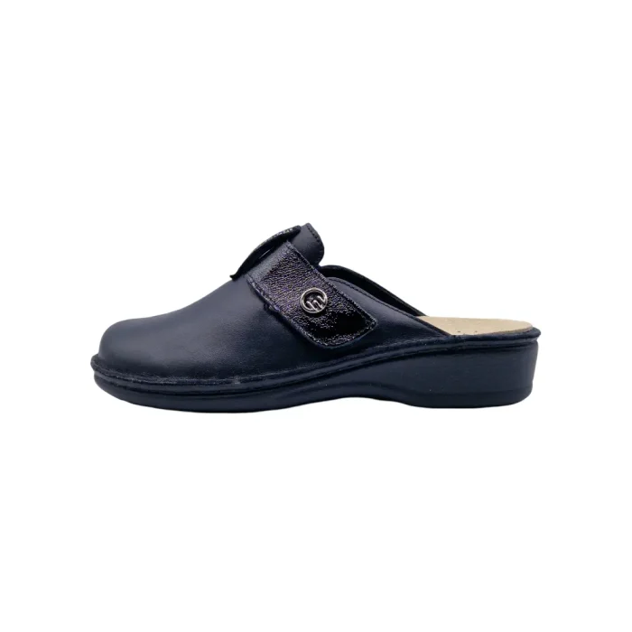 Pantofole plantare estraibile donna Ecosanit 113T029 nero vista laterale