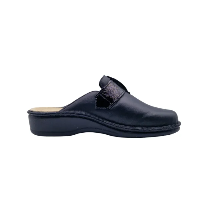 Pantofole plantare estraibile donna Ecosanit 113T029 nero vista mediale